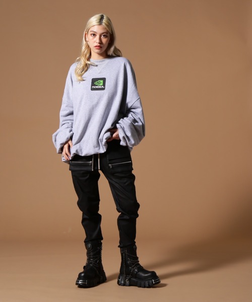 DANKE SCHON（ダンケシェーン）の「DankeSchon/ダンケシェーン/BALLOON CREWNECK（スウェット・レディース・グレー/ブラック・M/L）」の13枚目の写真