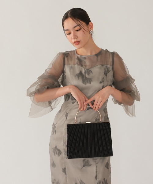 haremode（ハレモード）の「シアーチュールフラワードレス（ドレス・レディース・チャコール/ライトグリーン/ブラック・S/M）」の22枚目の写真