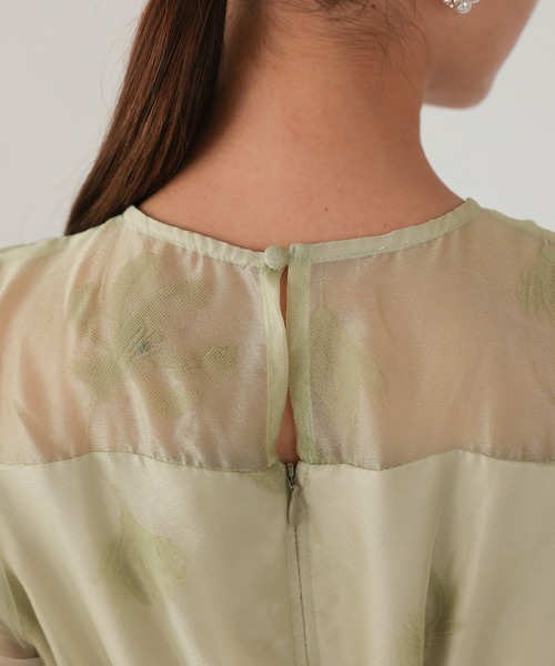 haremode（ハレモード）の「シアーチュールフラワードレス（ドレス・レディース・チャコール/ライトグリーン/ブラック・S/M）」の11枚目の写真