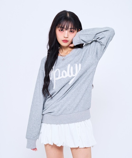 5まん さん専用　refomedリフォメッド　スウェット Fur logo sweat / ファーロゴラメスウェット（スウェット）｜Poly Jam