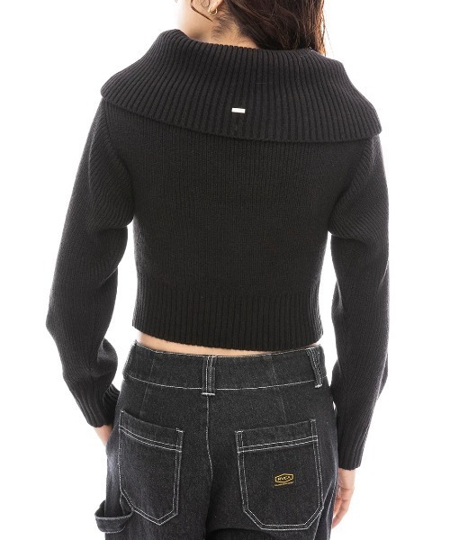 RVCA（ルーカ）の「【RVCA/ルーカ】24AW RVCA OFF SHOULDER KNIT/オフショルダーニット（ニット/セーター・レディース・ホワイト/ブラック/レッド・MEDIUM/SMALL）」の9枚目の写真