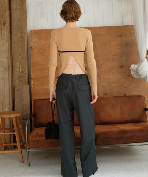 leinwande(ラインヴァンド)の「Bra Intarsia Knit / ブラインターシャニット(ニット/セーター・レディース・グレー/ボルドー/ベージュ・ONE SIZE)」の5枚目の写真