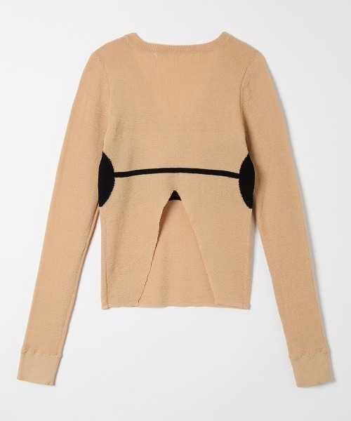leinwande(ラインヴァンド)の「Bra Intarsia Knit / ブラインターシャニット(ニット/セーター・レディース・グレー/ボルドー/ベージュ・ONE SIZE)」の7枚目の写真