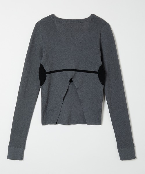 leinwande(ラインヴァンド)の「Bra Intarsia Knit / ブラインターシャニット(ニット/セーター・レディース・グレー/ボルドー/ベージュ・ONE SIZE)」の14枚目の写真