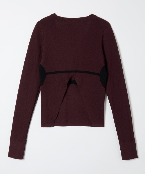 leinwande(ラインヴァンド)の「Bra Intarsia Knit / ブラインターシャニット(ニット/セーター・レディース・グレー/ボルドー/ベージュ・ONE SIZE)」の18枚目の写真