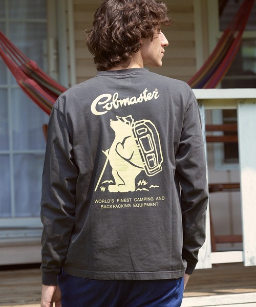 COBMASTER(コブマスター)の「COBMASTER/コブマスター 天竺 L/STEE(スタンダードロゴ)(Tシャツ/カットソー・メンズ・ブラック/ナチュラル・LARGE/X-LARGE/MEDIUM)」の1枚目の写真