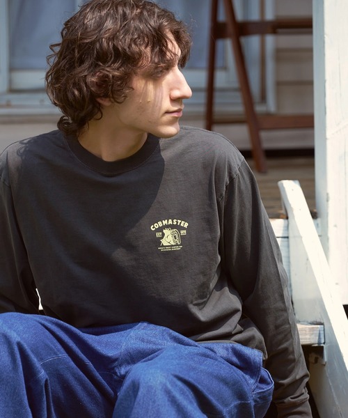 COBMASTER(コブマスター)の「COBMASTER/コブマスター 天竺 L/STEE(スタンダードロゴ)(Tシャツ/カットソー・メンズ・ブラック/ナチュラル・LARGE/X-LARGE/MEDIUM)」の5枚目の写真