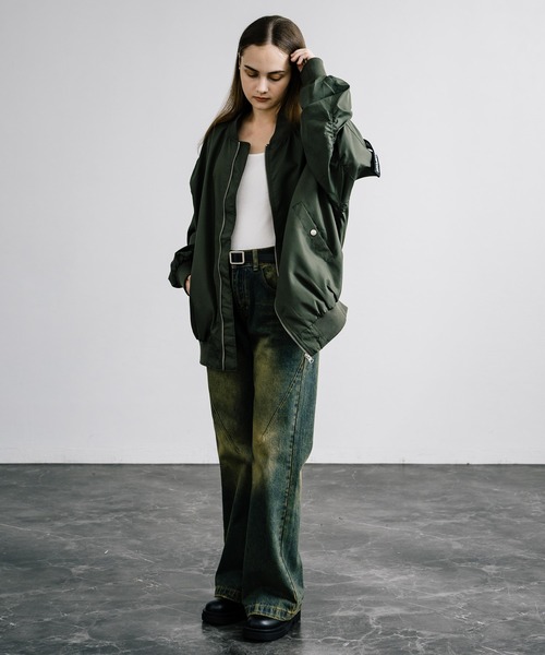 セール】ポリDEWSPO オーバーサイズMA-1フライトジャケット