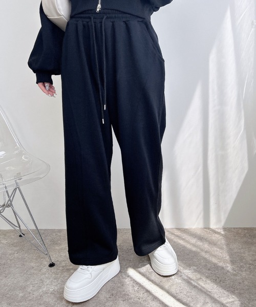 INGNI(イング)の「切替スウェットパンツ/A(スウェットパンツ・レディース・ブラック/グレー・FREE)」の2枚目の写真