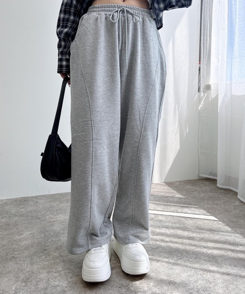 INGNI(イング)の「切替スウェットパンツ/A(スウェットパンツ・レディース・ブラック/グレー・FREE)」の6枚目の写真