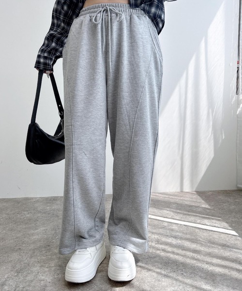 INGNI(イング)の「切替スウェットパンツ/A(スウェットパンツ・レディース・ブラック/グレー・FREE)」の7枚目の写真