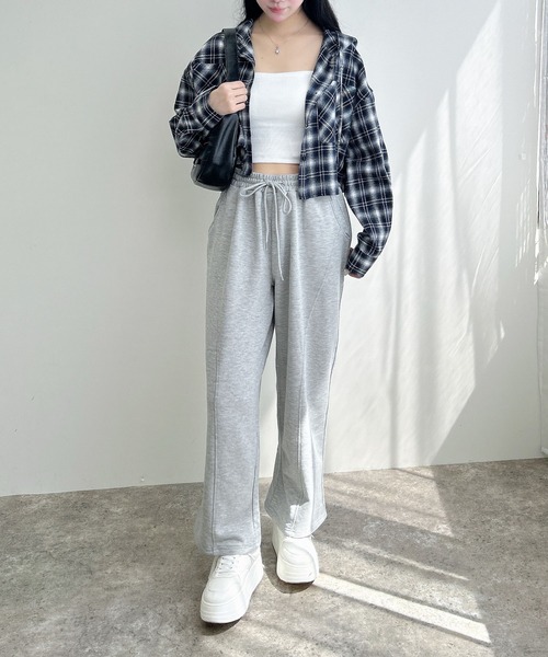 INGNI(イング)の「切替スウェットパンツ/A(スウェットパンツ・レディース・ブラック/グレー・FREE)」の11枚目の写真