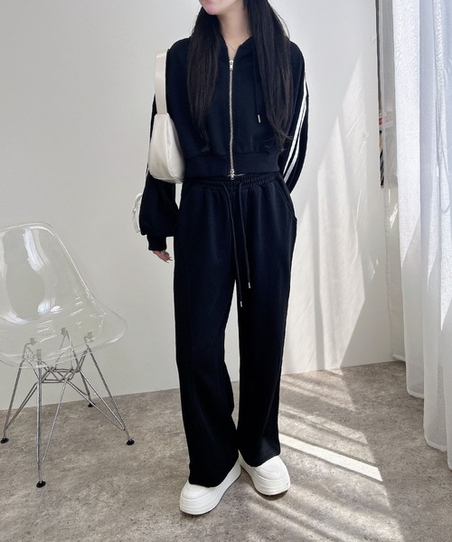 INGNI(イング)の「切替スウェットパンツ/A(スウェットパンツ・レディース・ブラック/グレー・FREE)」の5枚目の写真