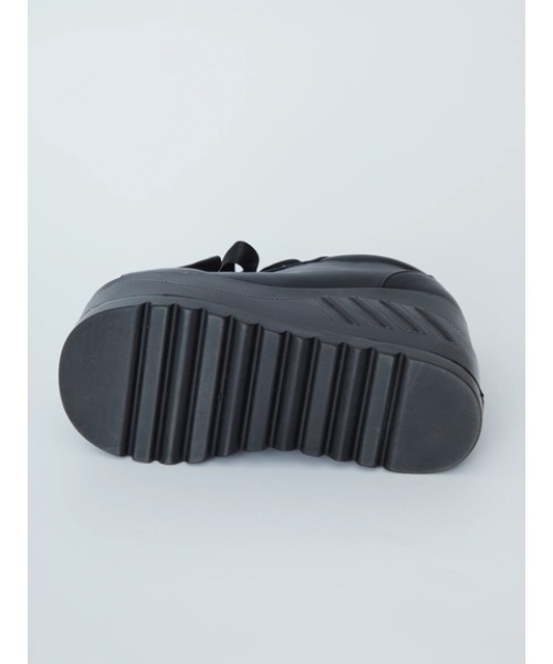 Jamie エーエヌケー（ジェイミーエーエヌケー）の「クロスモチーフスニーカー（スニーカー・レディース・ブラック・L/M）」の10枚目の写真