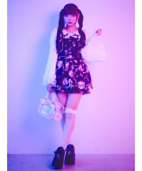 Jamie エーエヌケー（ジェイミーエーエヌケー）の「クロスモチーフスニーカー（スニーカー・レディース・ブラック・L/M）」の5枚目の写真