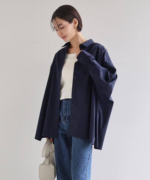 evernavy（エバーネイビー）の「テレコリブラウンドネックプルオーバー（Tシャツ/カットソー・レディース・グレー/チャコールグレー/ブラック/チョコ/ホワイト・M/L）」の9枚目の写真