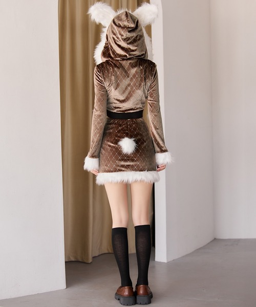 キルティングビジューうさぎ【コスプレ4点セット