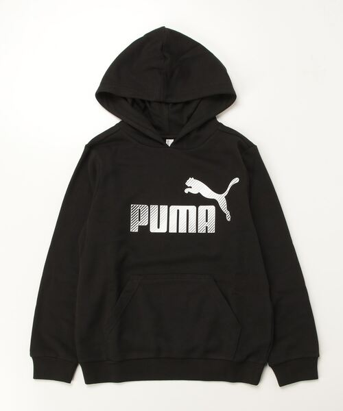 PUMA（プーマ）の「プーマ PUMA キッズ HD フレンチテリー_（パーカー・キッズ・オリーブ/グレー/ブラック/ネイビー・120cm/130cm/140cm/150cm/160cm）」の2枚目の写真
