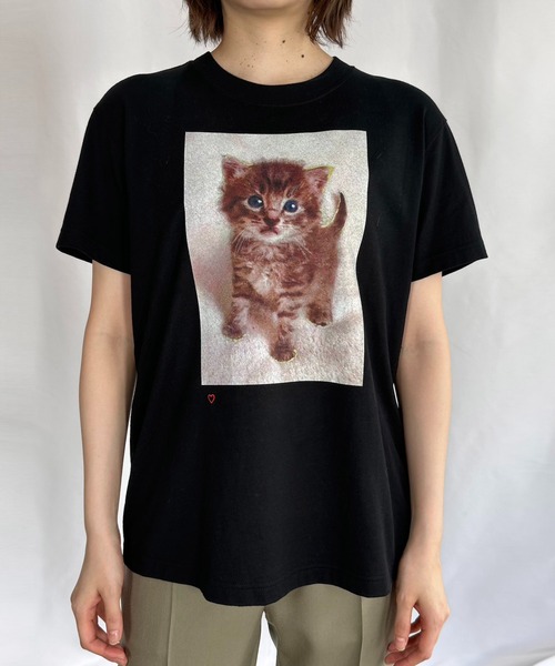 G.V.G.V.(ジーヴィージーヴィー)の「TOMBOY CAT TEE(Tシャツ/カットソー・レディース・ブラック・M/S)」の1枚目の写真
