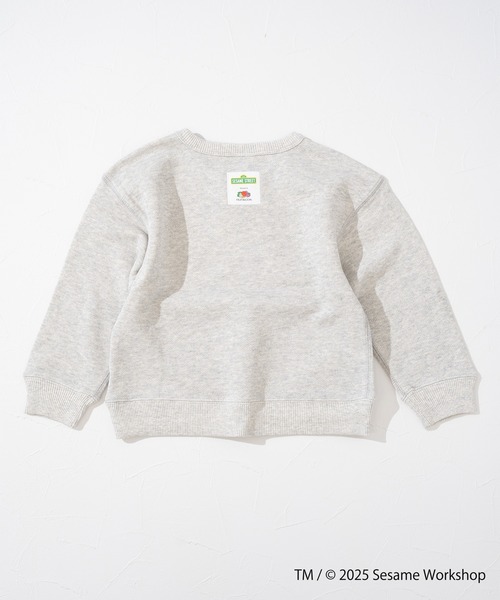 FRUIT OF THE LOOM(フルーツオブザルーム)の「【FRUIT OF THE LOOM】長袖スウェット② / キッズ / セサミストリート / コラボプリント / キャラクター(スウェット・キッズ・パープル/杢グレー・130cm/150cm/110cm)」の3枚目の写真