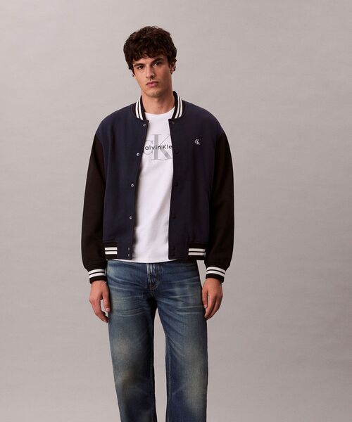 ジャケット - バーシティボンバージャケット（スタジャン）｜Calvin