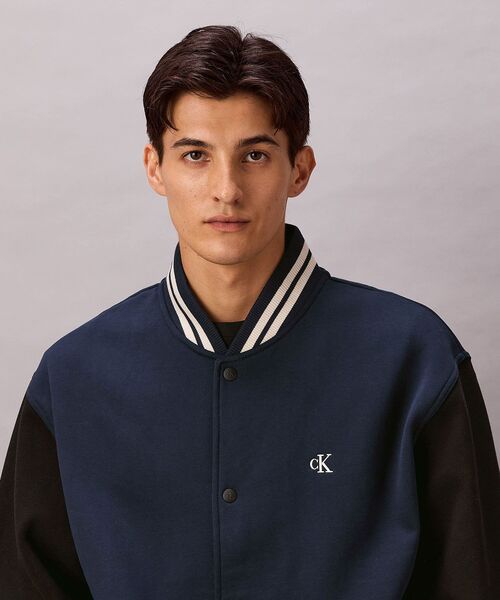 ジャケット - バーシティボンバージャケット（スタジャン）｜Calvin