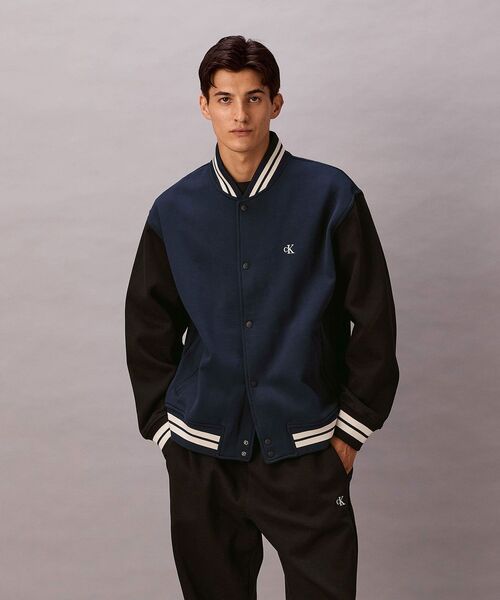 ジャケット - バーシティボンバージャケット（スタジャン）｜Calvin