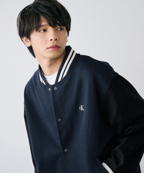 ジャケット - バーシティボンバージャケット（スタジャン）｜Calvin