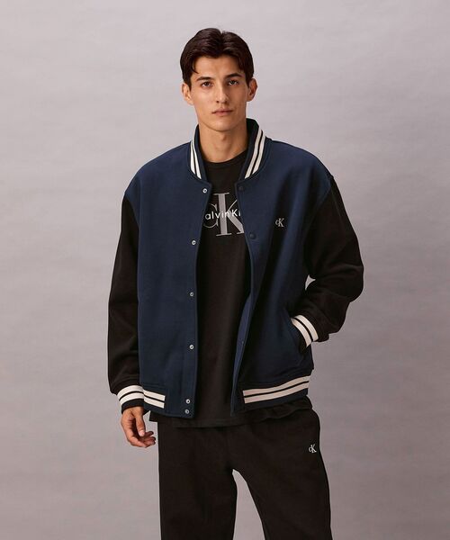 ジャケット - バーシティボンバージャケット（スタジャン）｜Calvin