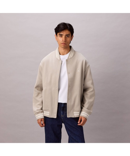 ジャケット - バーシティボンバージャケット（スタジャン）｜Calvin