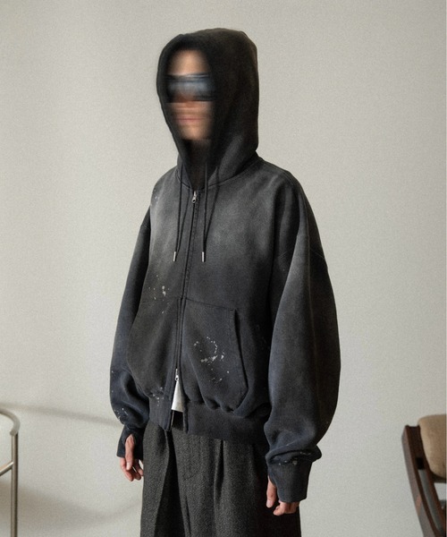 soerte（ソエルテ）の「Heavy weight double zip-up hoodie（decadent