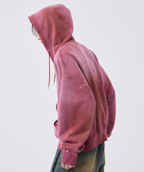 soerte（ソエルテ）の「Heavy weight double zip-up hoodie（decadent