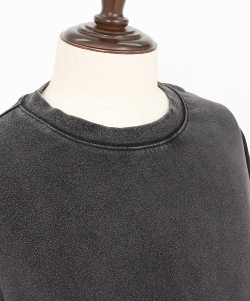 ADAM PATEK(アダムパテック)の「ADAMPATEK/wide boxcut layered long sleeve/ワイドボックスシルエットフェイクレイヤードロンT(Tシャツ/カットソー・メンズ・ブラック/ホワイト・1/2)」の13枚目の写真