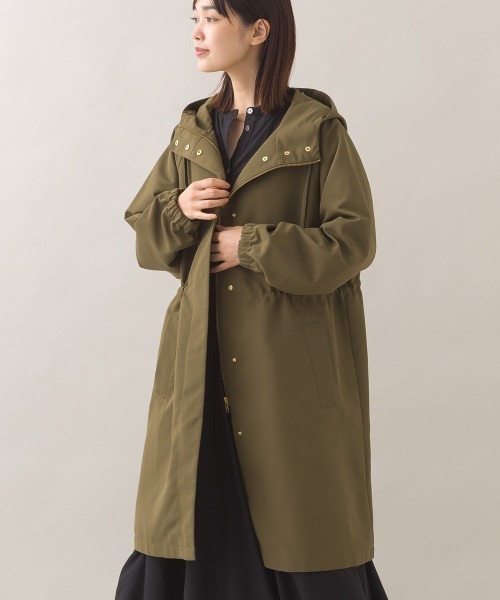 セール】撥水加工マウンテンパーカーロングコート（テーラード