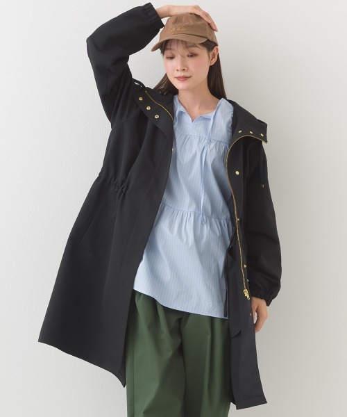 セール】撥水加工マウンテンパーカーロングコート（テーラード