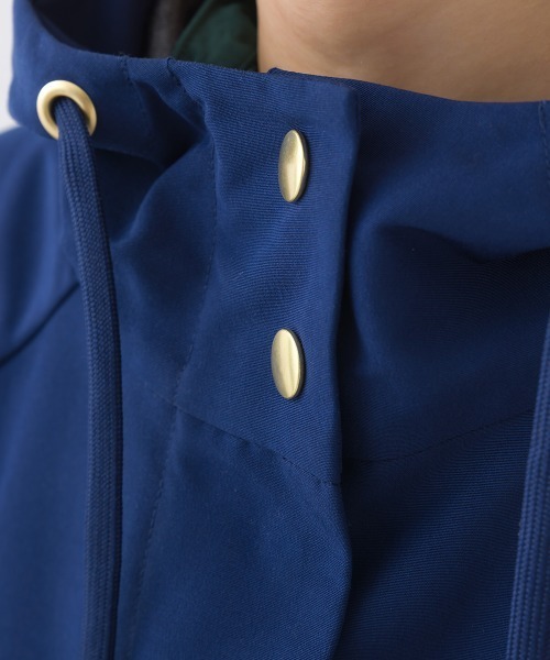 OMNES（オムネス）の「撥水加工マウンテンパーカーロングコート（テーラードジャケット・レディース・ベージュ/ネイビー/ブラック/カーキ・FREE）」の8枚目の写真