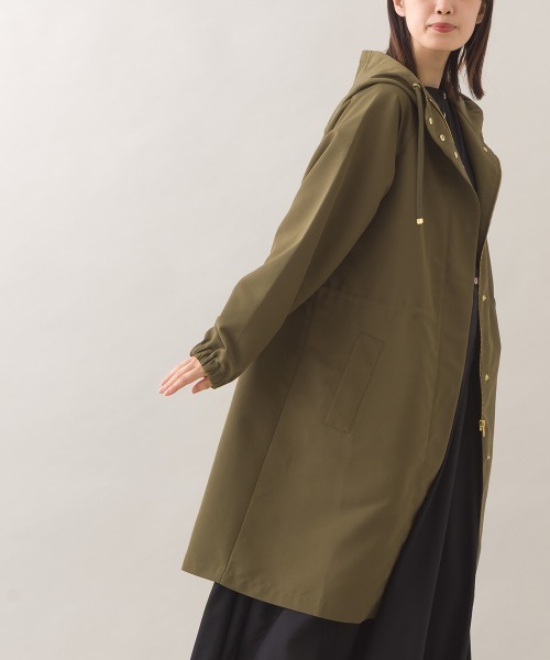 OMNES（オムネス）の「撥水加工マウンテンパーカーロングコート（テーラードジャケット・レディース・ベージュ/ネイビー/ブラック/カーキ・FREE）」の15枚目の写真