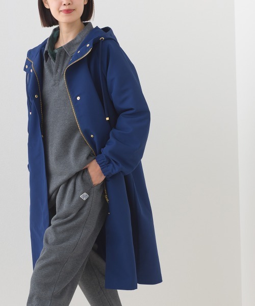 OMNES（オムネス）の「撥水加工マウンテンパーカーロングコート（テーラードジャケット・レディース・ベージュ/ネイビー/ブラック/カーキ・FREE）」の19枚目の写真