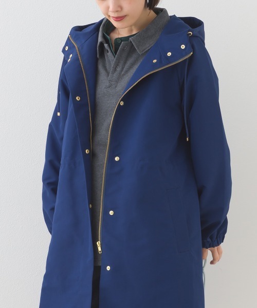 OMNES（オムネス）の「撥水加工マウンテンパーカーロングコート（テーラードジャケット・レディース・ベージュ/ネイビー/ブラック/カーキ・FREE）」の22枚目の写真