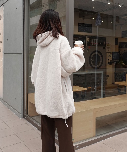 ボアビッグシルエットフードブルゾン（ブルゾン）｜CORNERS（コーナー