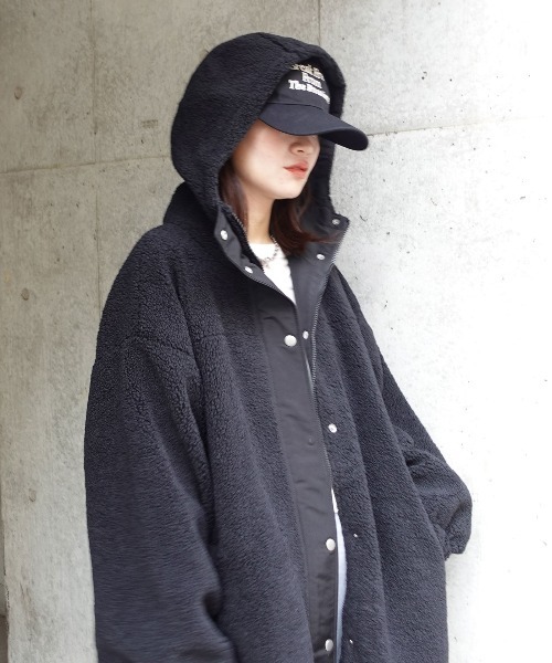 セール】ボアビッグシルエットフードブルゾン（ブルゾン）｜CORNERS