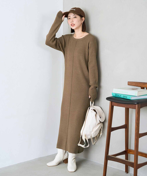 セール】限定展開 吸湿発熱 ニットワンピース（ワンピース）｜FREAK'S