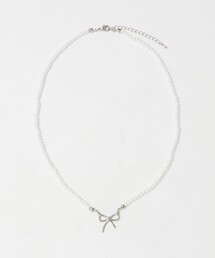 green label relaxing（グリーンレーベルリラクシング）の「＜MILK×SODA＞リボン ネックレス（ネックレス）」