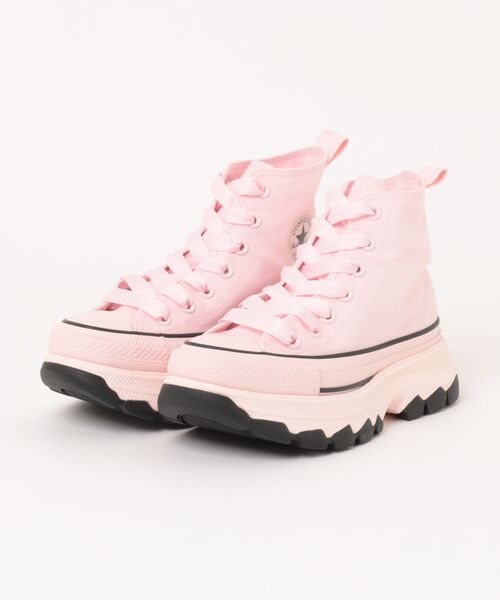 CONVERSE(コンバース)の「converse コンバース ALL STAR TREKWAVE BP HI レディーススニーカー ハイカット 厚底(オールスタートレックウエーブBPHI)(スニーカー・レディース・ブラック/ピンク・22.5cm/23.0cm/23.5cm/24.0cm/24.5cm/25.0cm)」の2枚目の写真