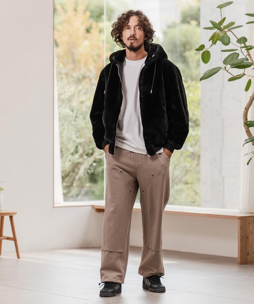 mj11214-ファー×ナイロンリバーシブルブルゾン（ブルゾン）｜CAMBIO