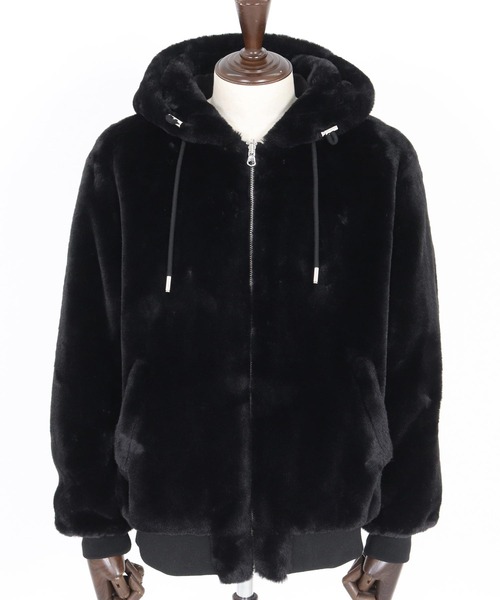 mj11214-ファー×ナイロンリバーシブルブルゾン（ブルゾン）｜CAMBIO