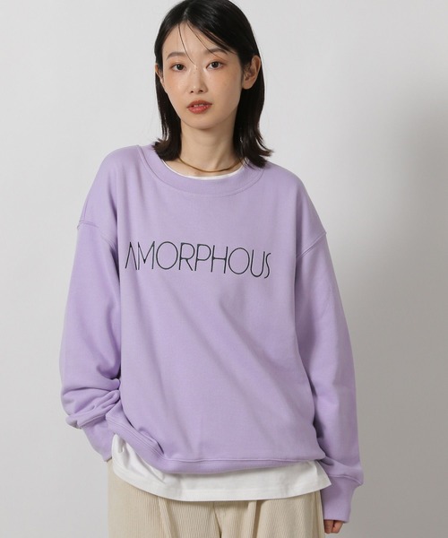 LAKOLE（ラコレ）の「アソートグラフィックスウェット / 606403（スウェット・レディース・グレー/オートミール/チャコール/パープル・FREE）」の4枚目の写真
