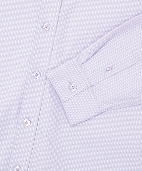 HUF(ハフ)の「MEGABLAST STRIPE LS SHIRT(シャツ/ブラウス・メンズ・ライトパープル/ライトブルー・M/L/XL/XXL/S)」の3枚目の写真