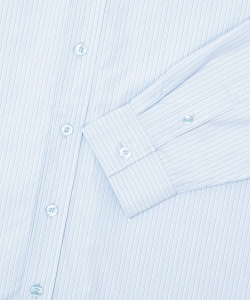 HUF(ハフ)の「MEGABLAST STRIPE LS SHIRT(シャツ/ブラウス・メンズ・ライトパープル/ライトブルー・M/L/XL/XXL/S)」の14枚目の写真