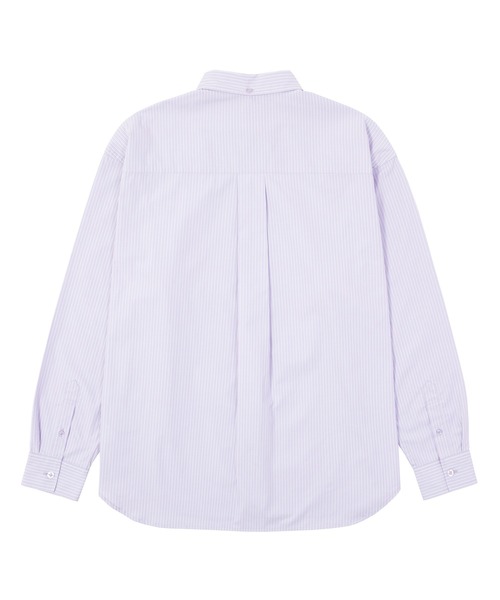 HUF(ハフ)の「MEGABLAST STRIPE LS SHIRT(シャツ/ブラウス・メンズ・ライトパープル/ライトブルー・M/L/XL/XXL/S)」の8枚目の写真